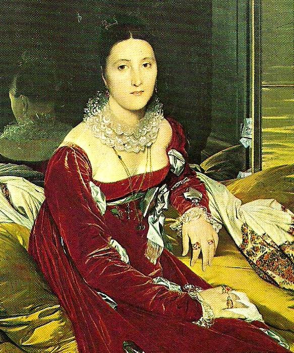 Jean-Auguste Dominique Ingres mme de senonnes china oil painting image